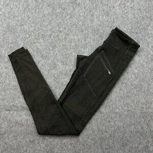 Lululemon Leggings Women's Size 4 Olive Zip Pockets Brown